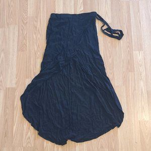 Asymmetrical wrap style skirt